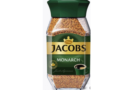 Кофе растворимый JACOBS MONARCH 47,5гр ст/б 1/12шт