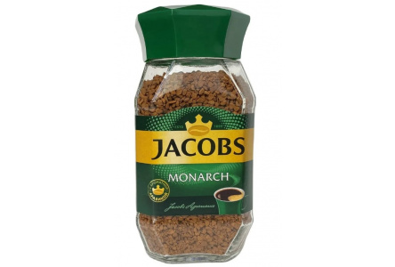 Кофе растворимый JACOBS MONARCH 95гр ст/б 1/12шт