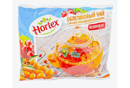 Заморож HORTEX 250гр Чай облепиховый с имбирем/красной смородины 1/12шт