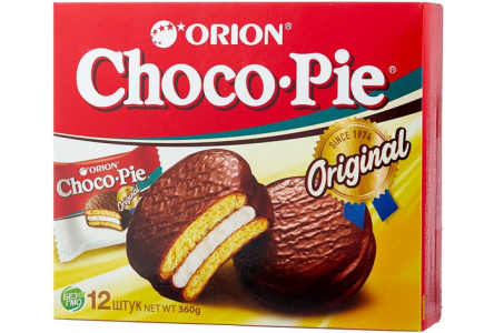 Печенье бисквитное ORION CHOCO PIE 360гр Классика 1/8шт