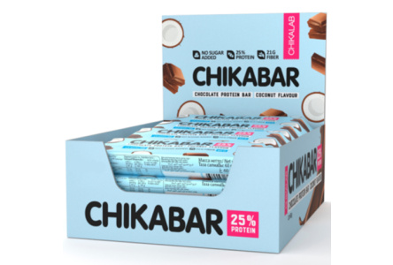 Батончик глазированный CHIKALAB 60гр Кокос 1/20шт