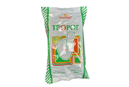 Творог О! 200гр 5% 1/14шт Продукт без заменителя молочного жира