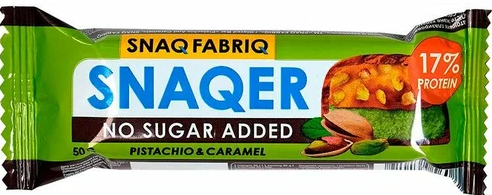 Батончик SNAQ FABRIQ 50гр глазированный фисташка/карамель 1/30шт