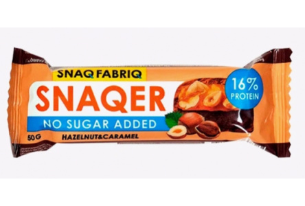 Батончик SNAQ FABRIQ 50гр глазированный фундук/карамель 1/30шт