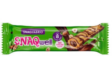 Батончик SNAQ FABRIQ 20гр глазированный с шоколадно-ореховой пастой 1/28шт