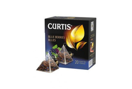 Чай черный в пакетиках CURTIS 20х1,8гр Blue Berries Blues байховый 1/12шт К