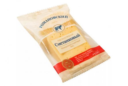 Сыр РОМАНОВСКИЙ 180гр Сметанковый 50% флоупак 1/10шт