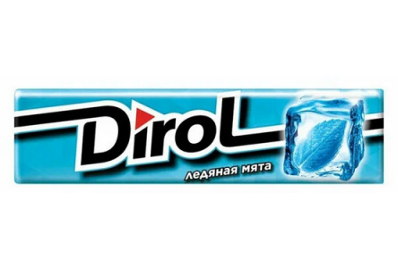 Жевательная резинка DIROL 13,6гр Ледяная мята 1/30шт