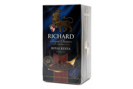 Чай черный в пакетиках RICHARD 25*2гр Royal Kenya байховый 1/12шт