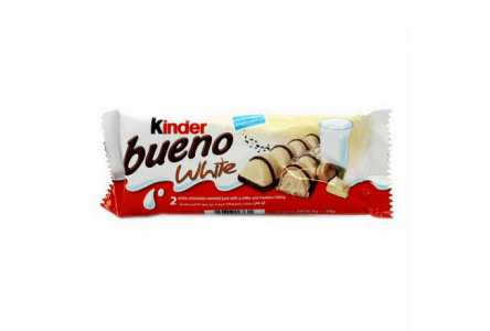 Шоколадные палочки KINDER BUENO 39гр White 1/30шт