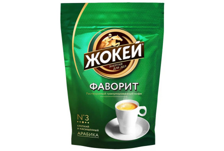 Кофе растворимый ЖОКЕЙ 75гр Фаворит гранулированный м/у 1/12шт