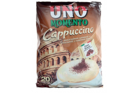 Напиток кофейный UNO Momento 25,5гр Сappuccino м/у 1/20шт