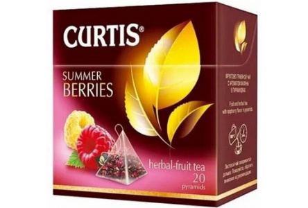 Чай травяной в пакетиках CURTIS 20х1,7гр Summer Berries байховый 1/12шт К