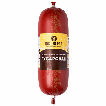 Колбаса Мясной ряд 350гр Гусарская п/к 1/56шт