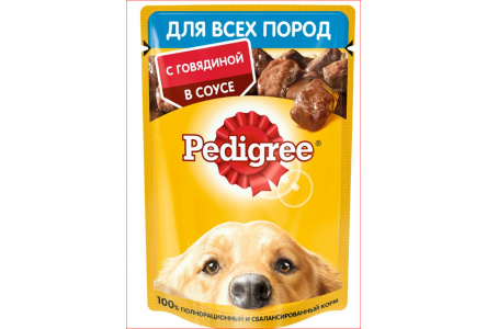 Корм д/собак PEDIGREE 85гр с говядиной 1/28шт №10227015