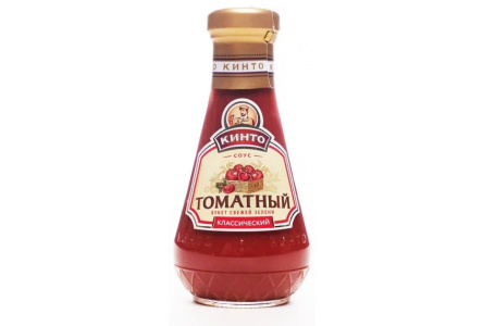 Соус томатный КИНТО 310гр Классический ст/б 1/6шт