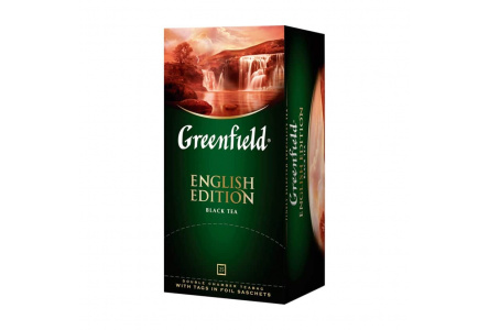 Чай черный в пакетиках GREENFIELD 25*2гр English Edition байховый 1/10шт