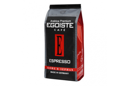 Кофе в зернах EGOISTE 250гр Espresso м/у 1/12шт