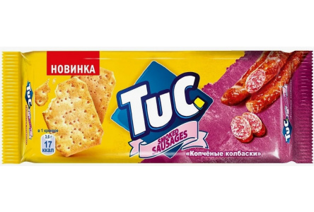 Крекер TUC 100гр Копченые колбаски 1/24шт