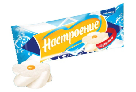 Мороженое НАСТРОЕНИЕ 500гр С вареной сгущенкой 1/8шт Славица