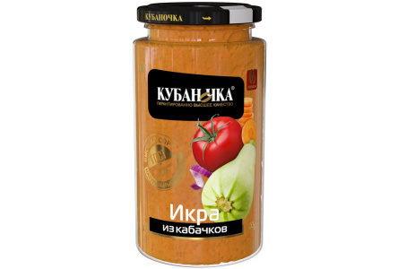 Икра кабачковая КУБАНОЧКА 460/500гр ст/б 1/12шт