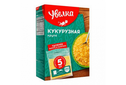 Крупа в пакетах УВЕЛКА 5*80гр Кукурузная 1/6шт