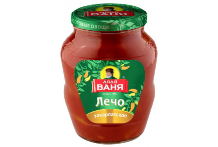 Лечо ДЯДЯ ВАНЯ 680гр Закарпатское ст/б 1/8шт