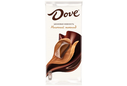 Шоколад DOVE 90гр Молочный 1/16шт