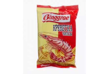 Чипсы BINGGRAE 50гр Креветка 1/24шт