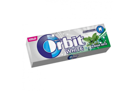 Жевательная резинка ORBIT Whitе 14гр Нежная мята 1/30шт