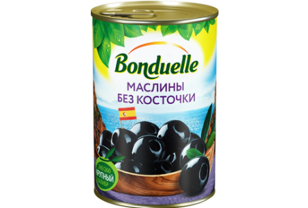 Маслины BONDUELLE 314мл Без косточки 1/12шт