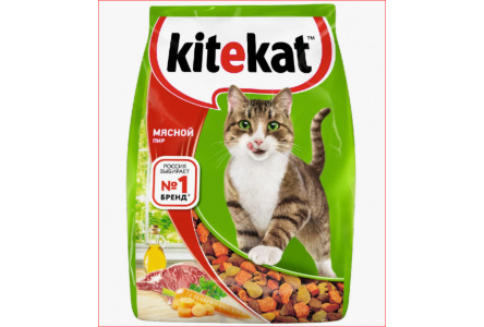 Корм д/кошек KITEKAT 350гр Мясной Пир 1/20шт