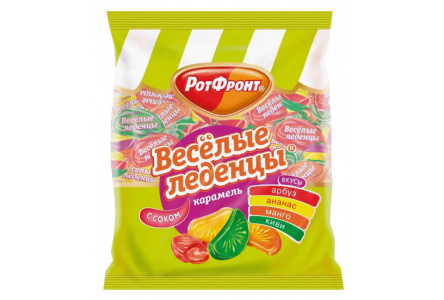 Карамель ВЕСЕЛЫЕ ЛЕДЕНЦЫ 250гр Микс 1/10шт Рот Фронт