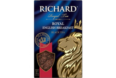 Чай черный RICHARD 90гр Royal English Вreakfast лист 1/14шт