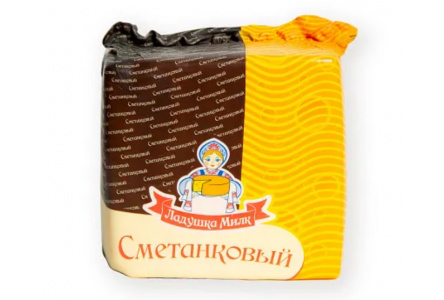 Продукт сырный сычужный Сметанковый 50% Ладушка Милк