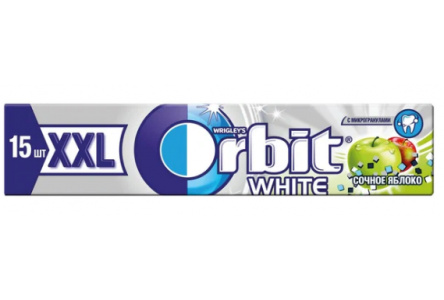 Жевательная резинка ORBIT XXL 20,4гр Сочное яблоко 1/20шт