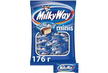 Шоколадный батончик MILKY WAY Minis 176гр 1/9шт