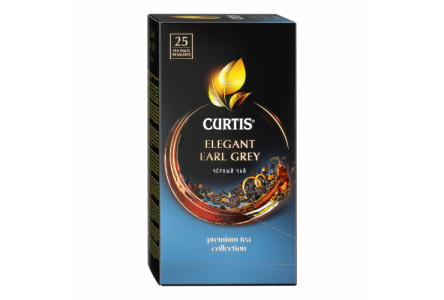 Чай черный в пакетиках CURTIS 25*1,7гр Elegant earl grey байховый 1/12шт