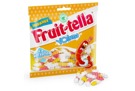 Мармелад жевательный FRUITTELLA 138гр Йогуртовые червячки 1/15шт