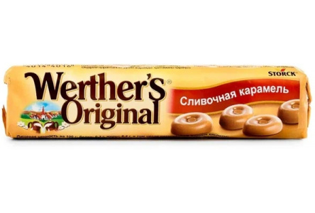 Карамель WERTETHERS ORIGINAL 50гр Сливочная 1/24шт