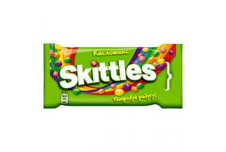 Жевательная конфета SKITTLES 38гр Кисломикс 1/12шт