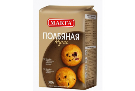 Мука МАКФА 500гр полбяная 1/6шт