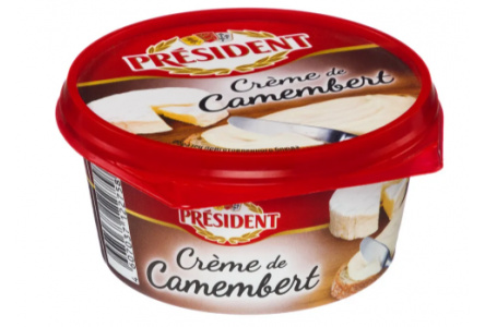 Сыр плавленый Президент 125гр 50% Crem de camembert 1/6шт