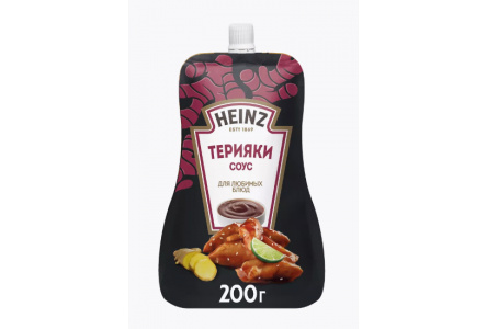 Соус HEINZ 200гр Терияки дой-пак 1/14шт