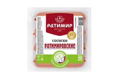 Сосиски РАТИМИР 400гр Ратимировские