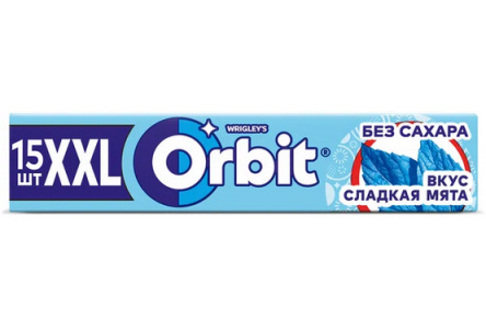 Жевательная резинка ORBIT XXL 20,4гр Сладкая мята 1/20шт