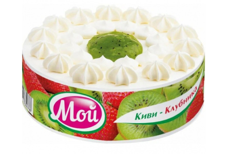 Торт МОЙ 650гр Киви - Клубника 1/6шт