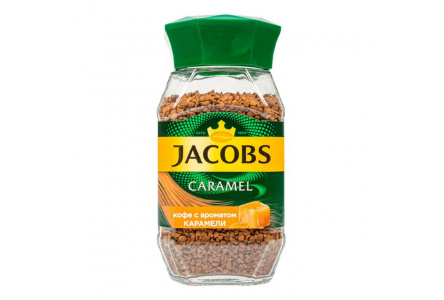 Кофе растворимый JACOBS 95гр Caramel сублимированный ст/б 1/6шт