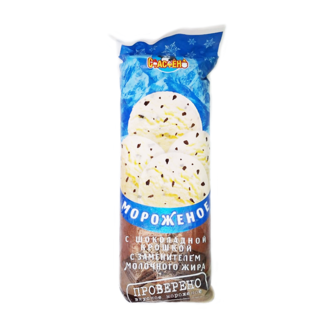 Мороженое СЛАСТЕНА 500гр Классическое с шоколадной крошкой 1/16шт