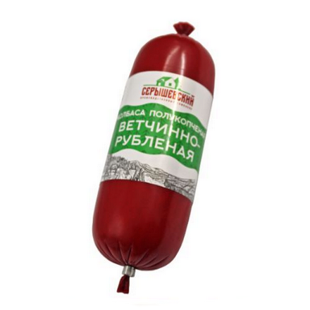 Колбаса полукопченая Серышевский 300гр Ветчинно-рубленная